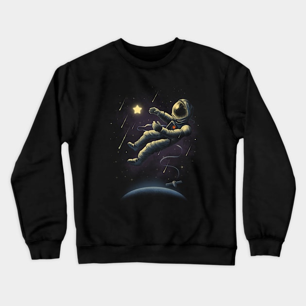 Star Catcher Crewneck Sweatshirt by Vincent Trinidad Art